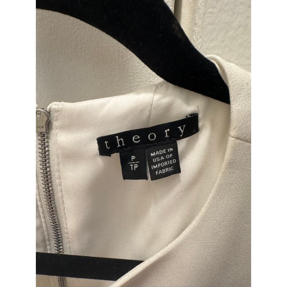 Theory‎ | Off White Kalsing Poplin Blouse Size XS/P - Picture 4 of 5